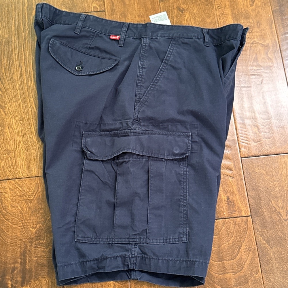 Levi's Men's Cargo Shorts Navy Blue Size 38 Cotton Relaxed Fit - Picture 10 of 13